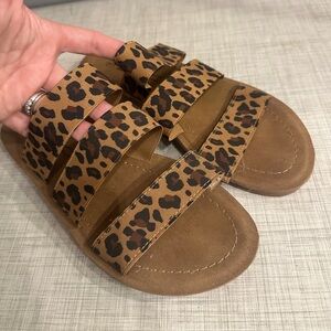 EUC cheetah sandals